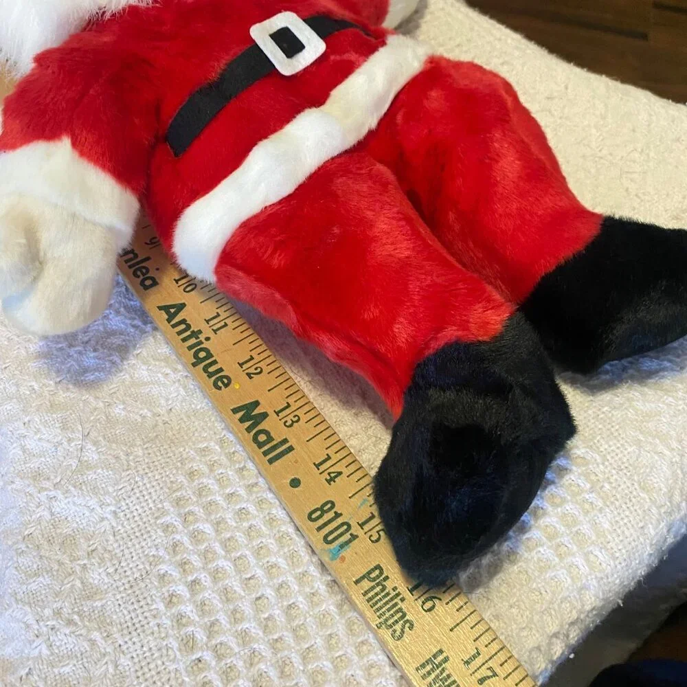 Ty‎ Beanie Buddies Santa Beanie Baby Christmas Plush Toy Red & White 14” w/ Tag